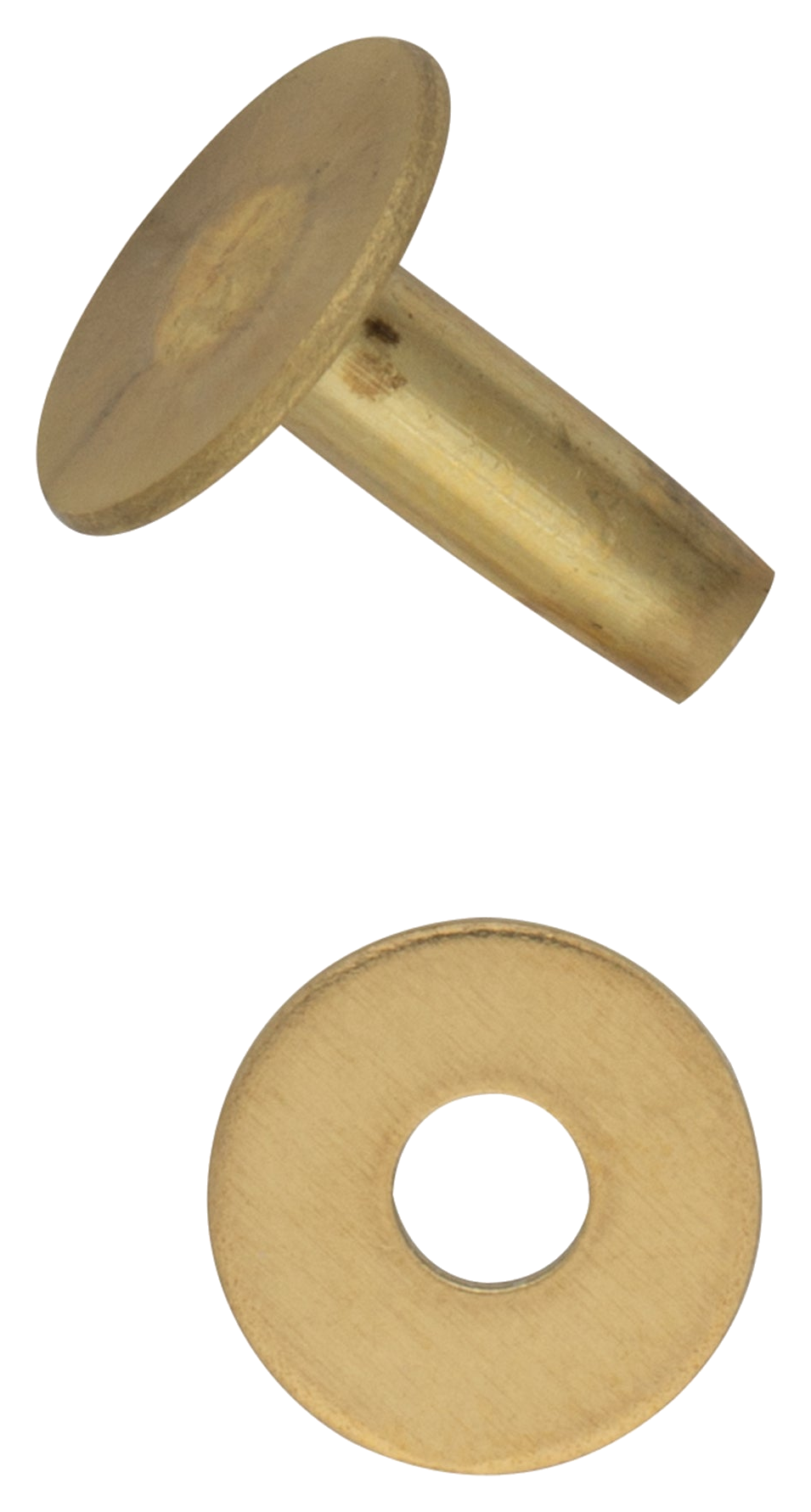 1333 #9 Solid Brass Flat Head Rivets with Burrs from Weaver Leather Supply